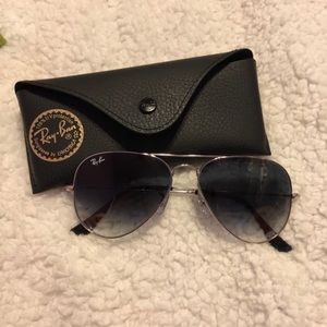 Blue/gray gradient ray bans